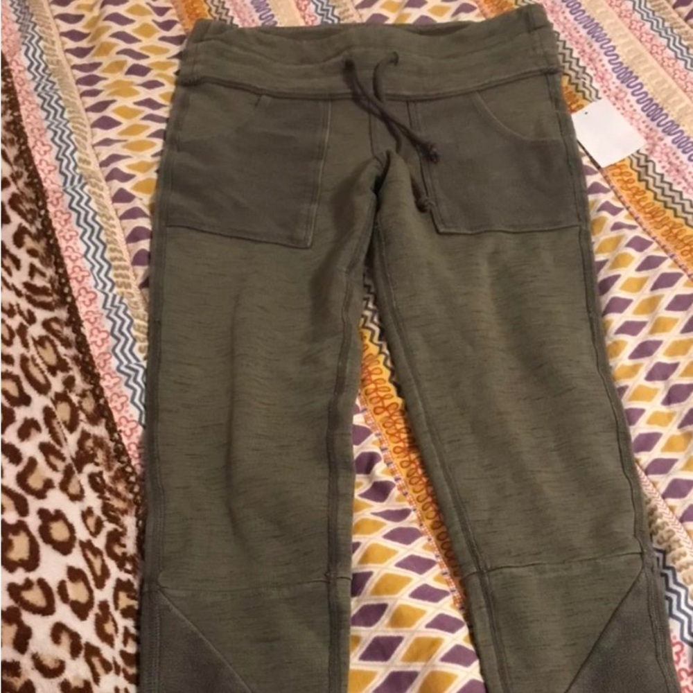 Brand new Free People wisteria green sweat pants